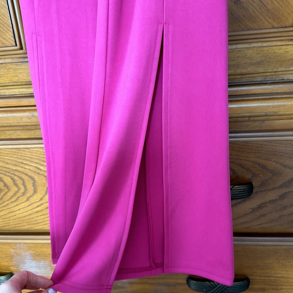 Fuchsia Pants With Front Slits. Size S - image 7